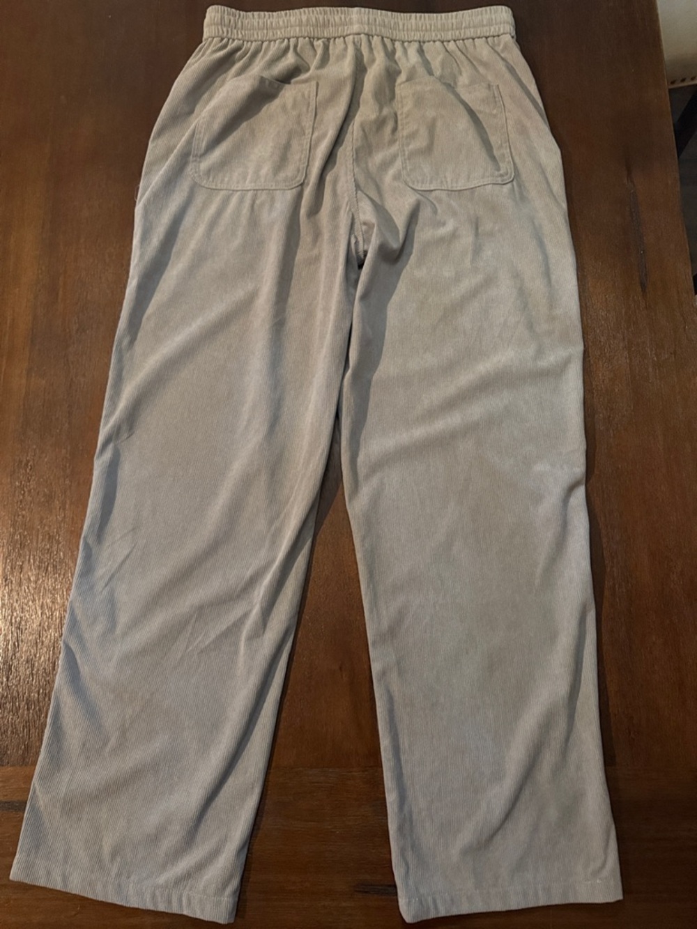 Constitution Men's Light Gray Drawstring Corduroy Pants XL - Picture 4 of 6